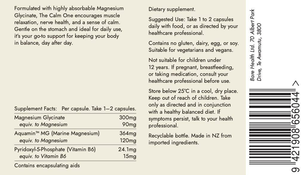 The Calm One Magnesium 60 Capsules